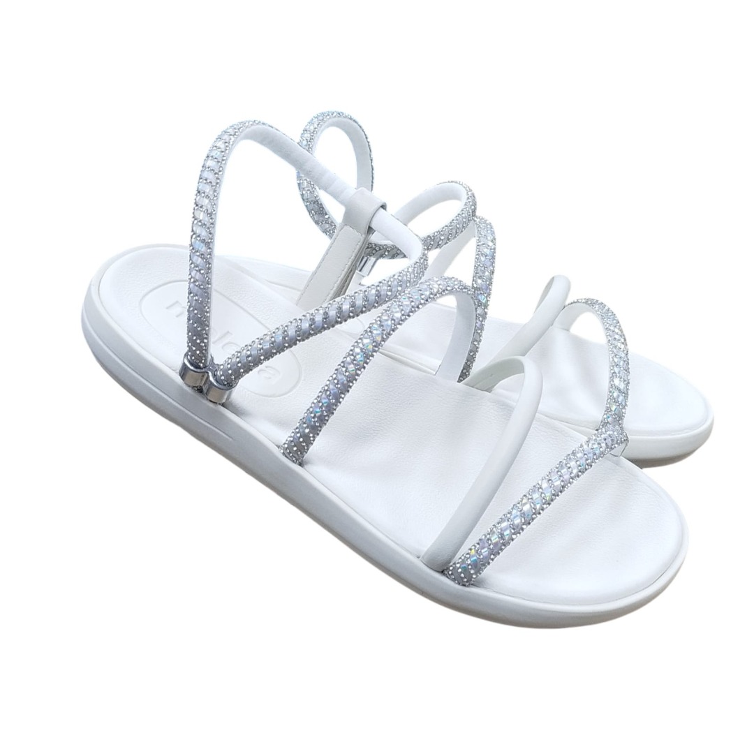 Sandalia Papete Feminina Moleca Branca 5525.104.28557.75 Caixa com 12 pares Atacado 2