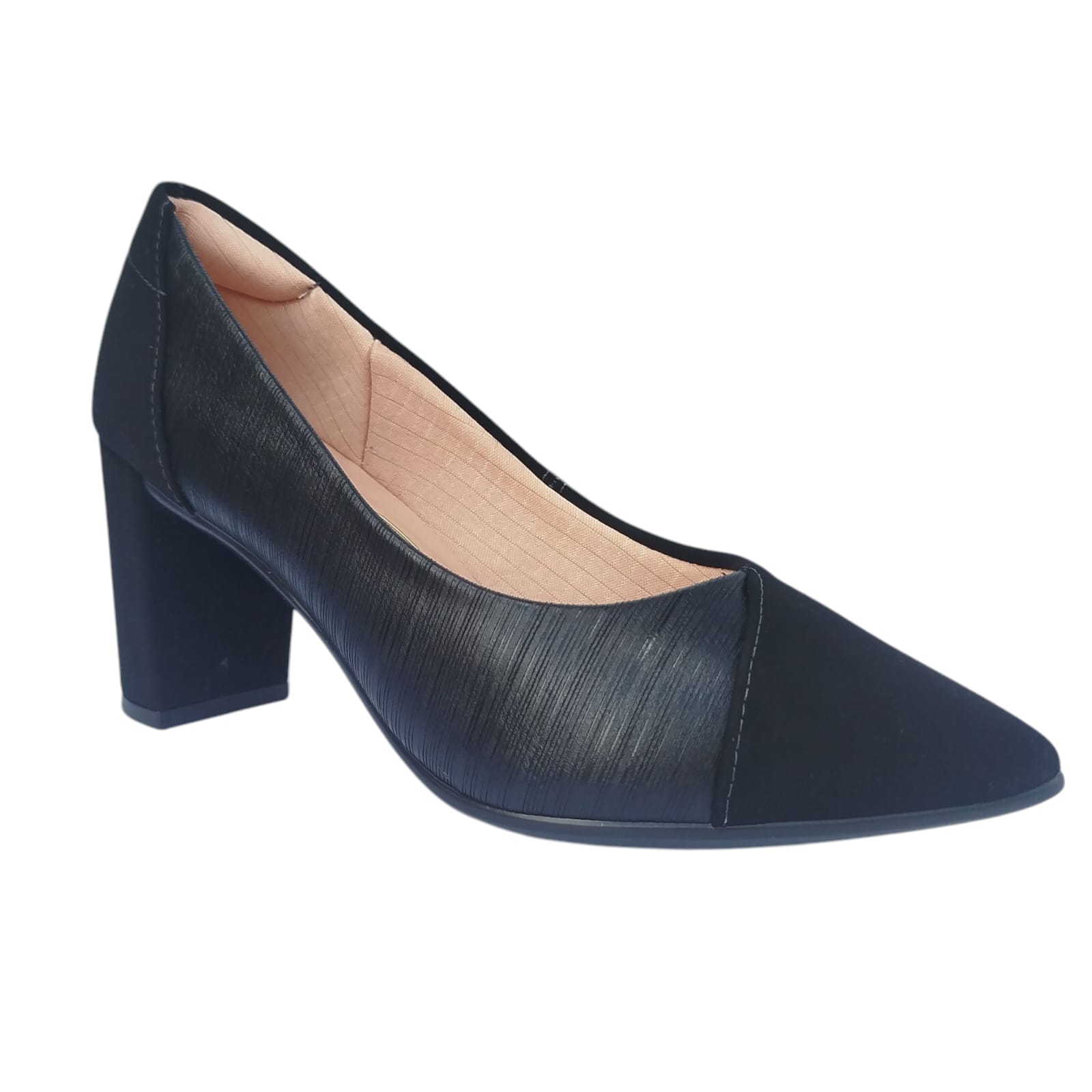 Sapato Santinelli Caixa C/12 (34-39) Salto Bloco Cor / Preto 1