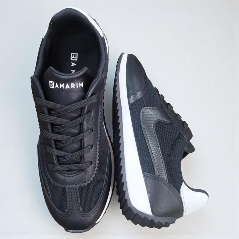 Tênis Feminino Ramarim Preto - Caixa com 9 pares - Atacado 1