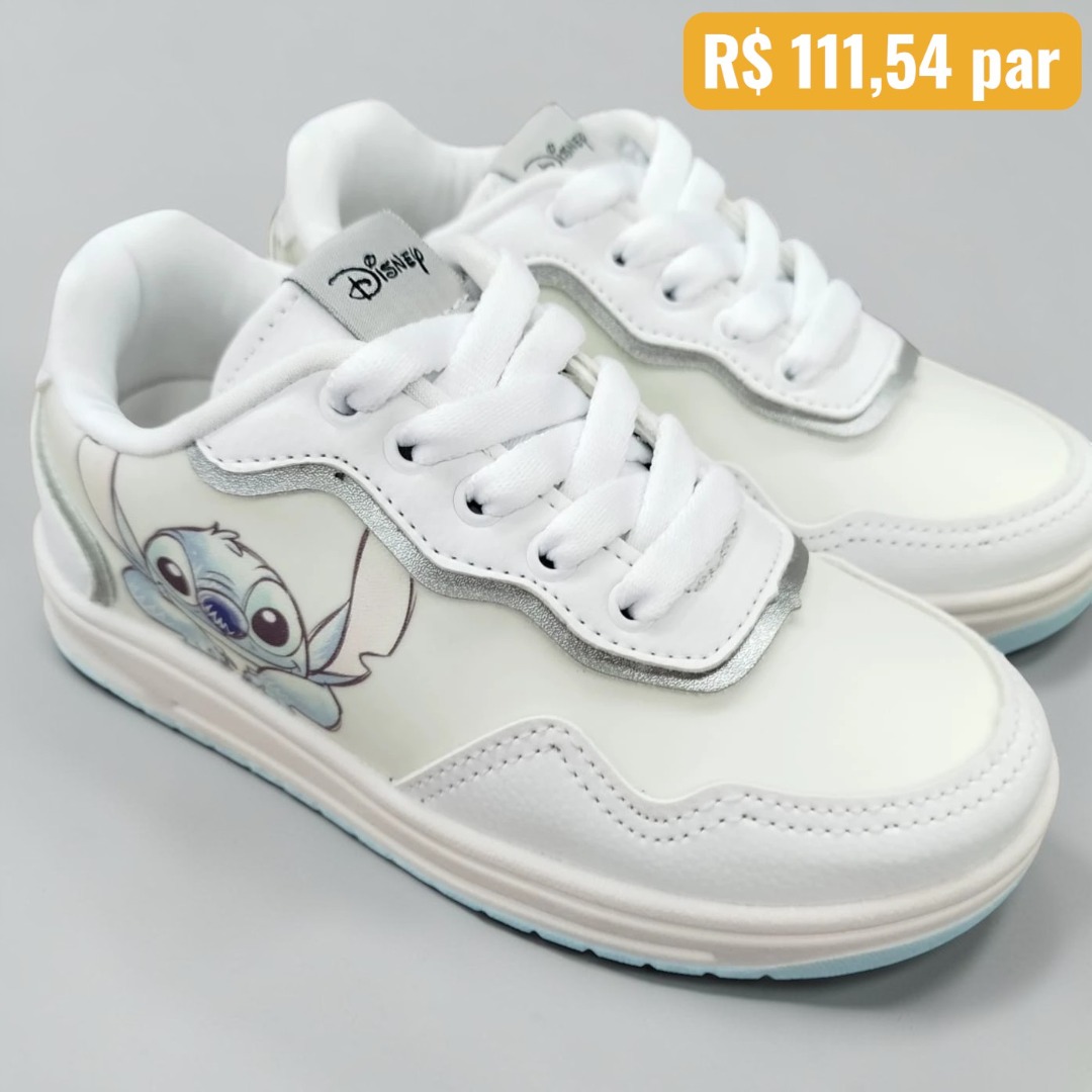DST06KR 28/33 Tênis Infantil Disney Stitch Holográfico - Caixa com 6 pares - Atacado 5