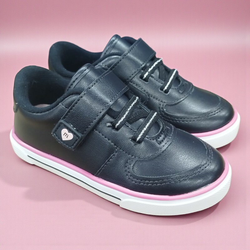 2740.203.9569.15745.1 20/25 Tênis Infantil Molekinha Preto/Branco - Caixa com 8 pares - Atacado 1