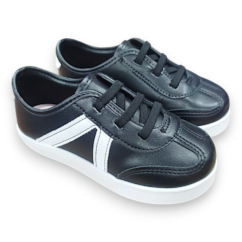 Tênis Infantil Molekinha Preto/Branco 2118.592.9569.17689 3
