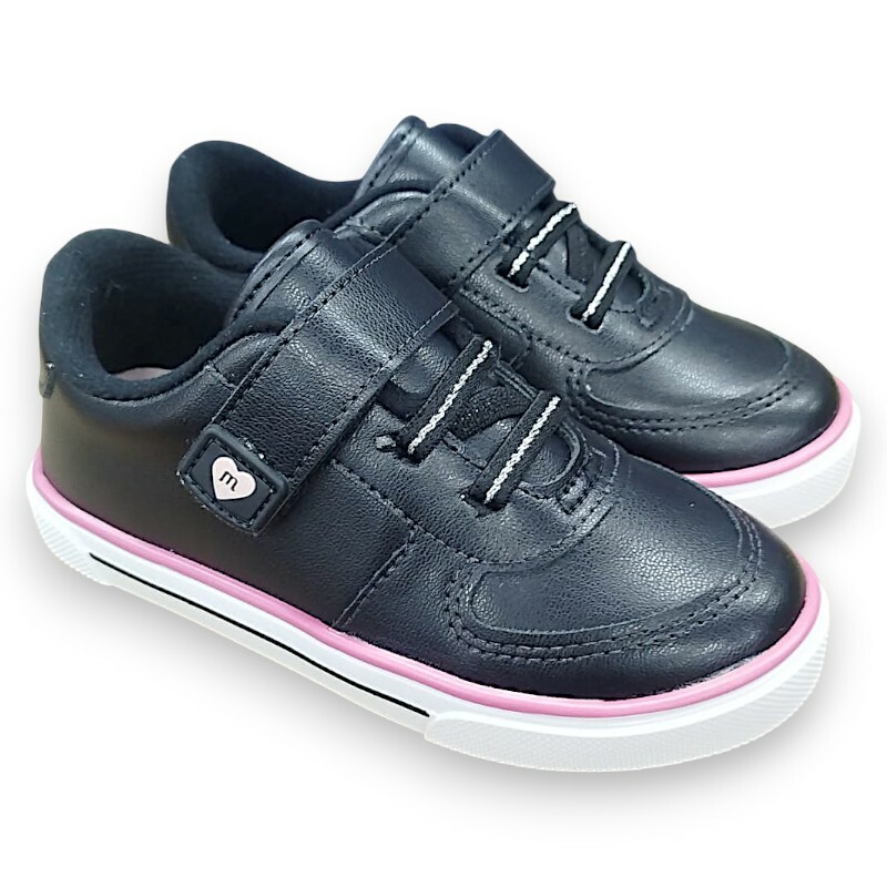 2740.203.9569.15745.1 20/25 Tênis Infantil Molekinha Preto/Branco - Caixa com 8 pares - Atacado 1