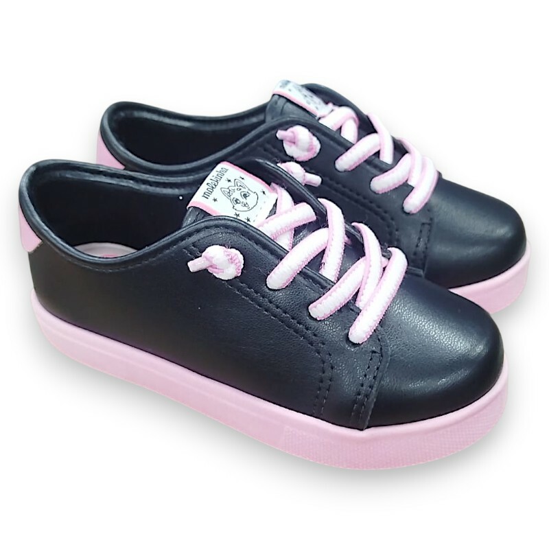 Tênis Infantil Molekinha PretoRosa 2118.591.9569.105233 3