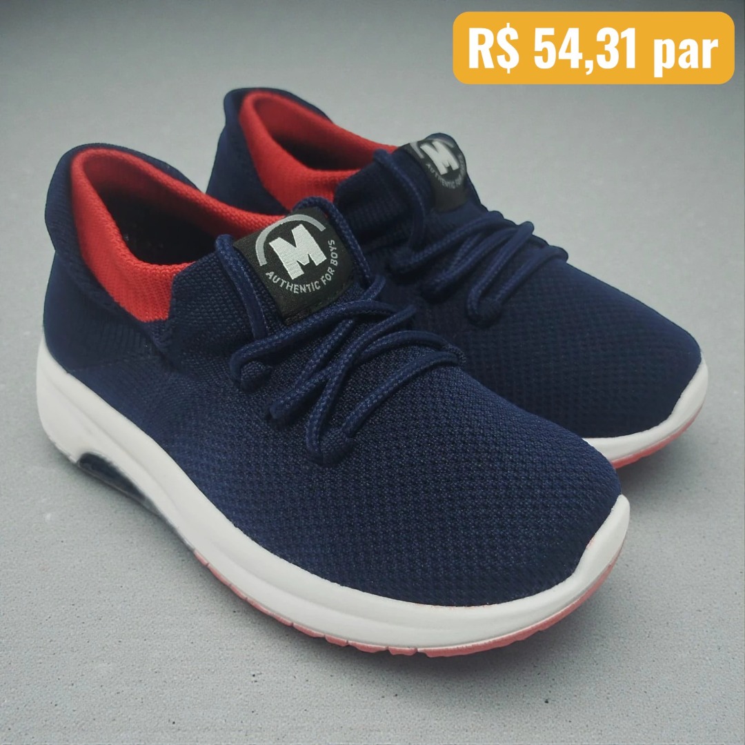 2634.107.28748.66904 20/26 Tênis Infantil Molekinho Marinho - Caixa com 8 pares - Atacado 3