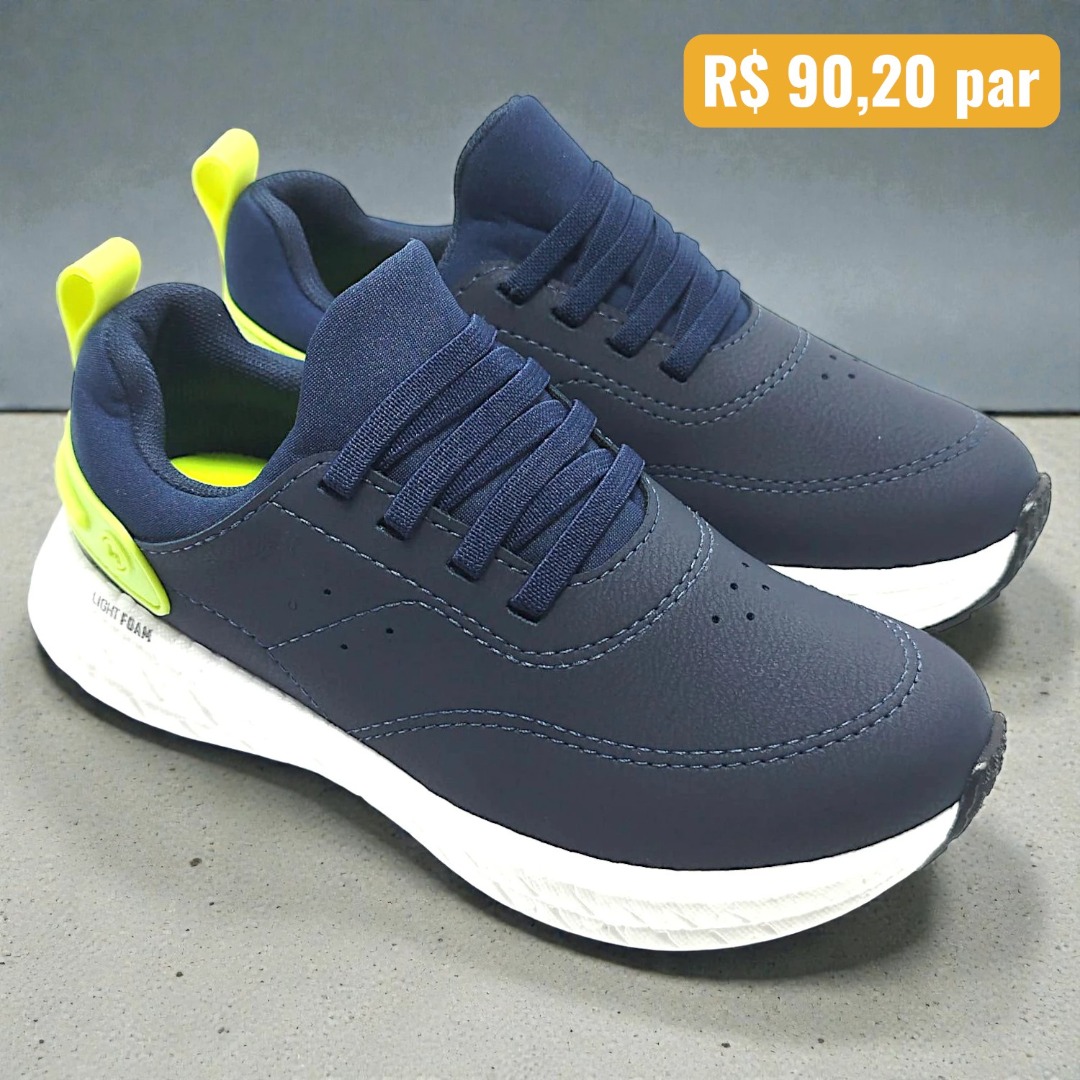 2866.101.16239.40915 30/36 Tênis Infantil Molekinho Marinho - Caixa com 8 pares - Atacado 1