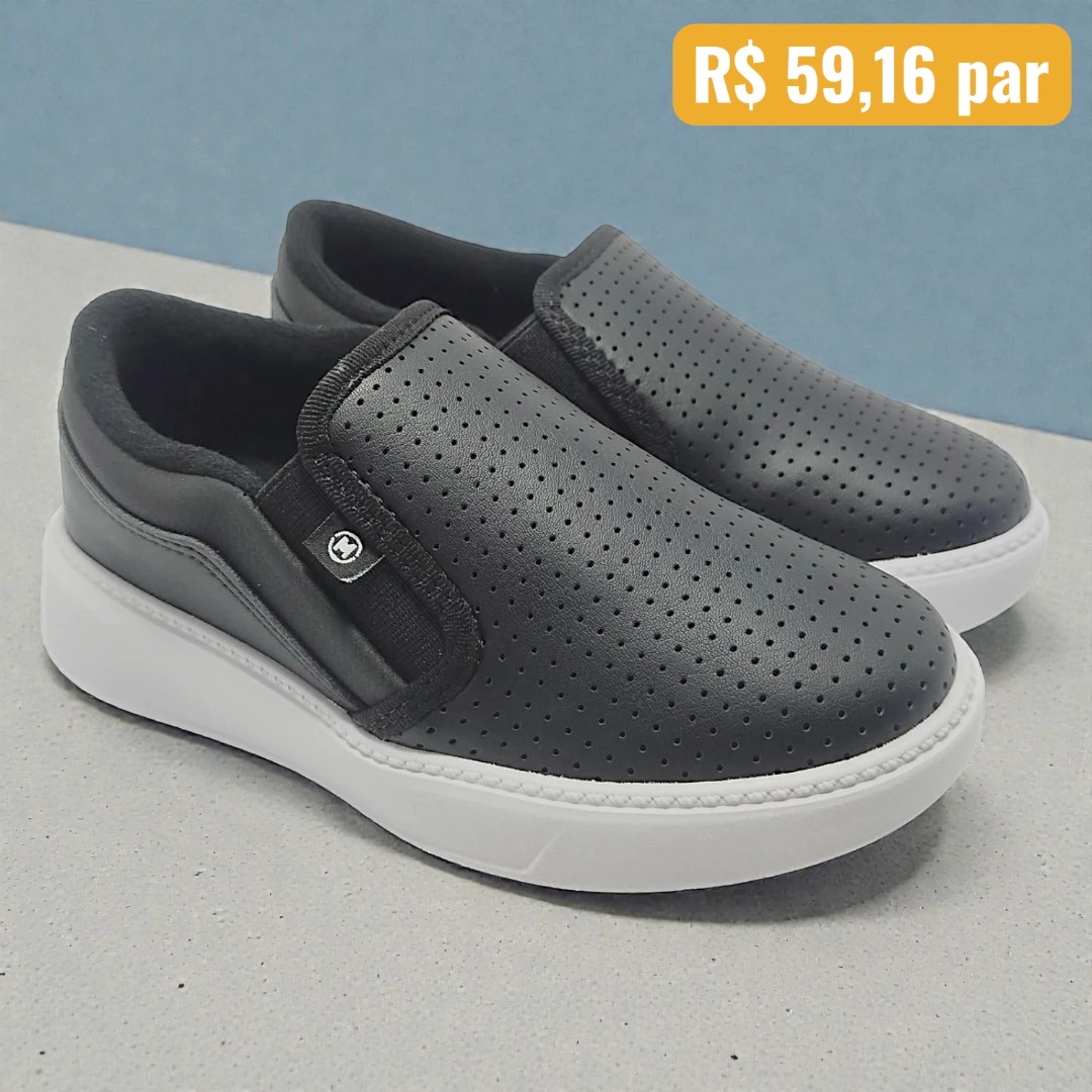 2861.115.29919.15745 27/34 Tênis Infantil Molekinho Preto - Caixa com 8 pares - Atacado 1