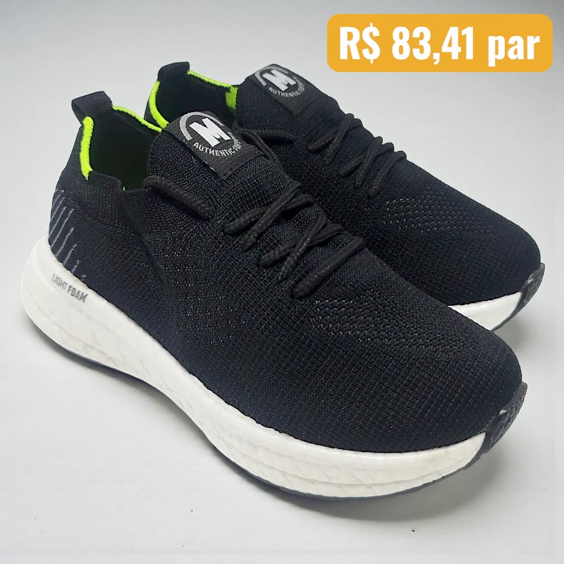 2866.108.30307.104559 27/36 Tênis Infantil Molekinho Preto - Caixa com 12 pares - Atacado 1