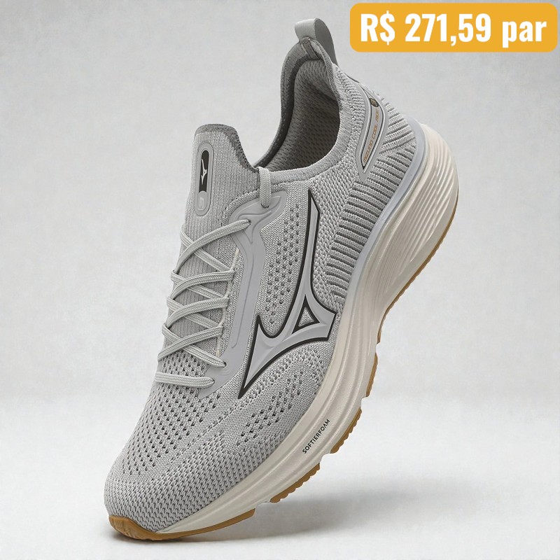 Tênis Mizuno Cool Ride 3 Cinza - Caixa com 6 pares - Atacado 1