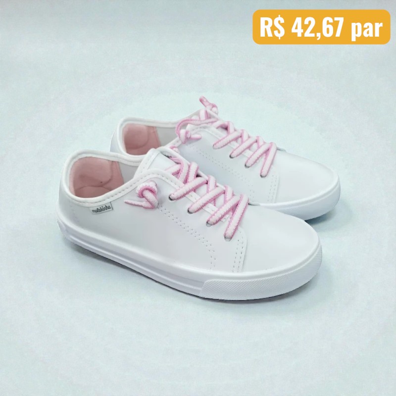 2524.461.7800.16072 30/34 Tênis Infantil Molekinha Branco - Caixa com 12 pares Atacado 3