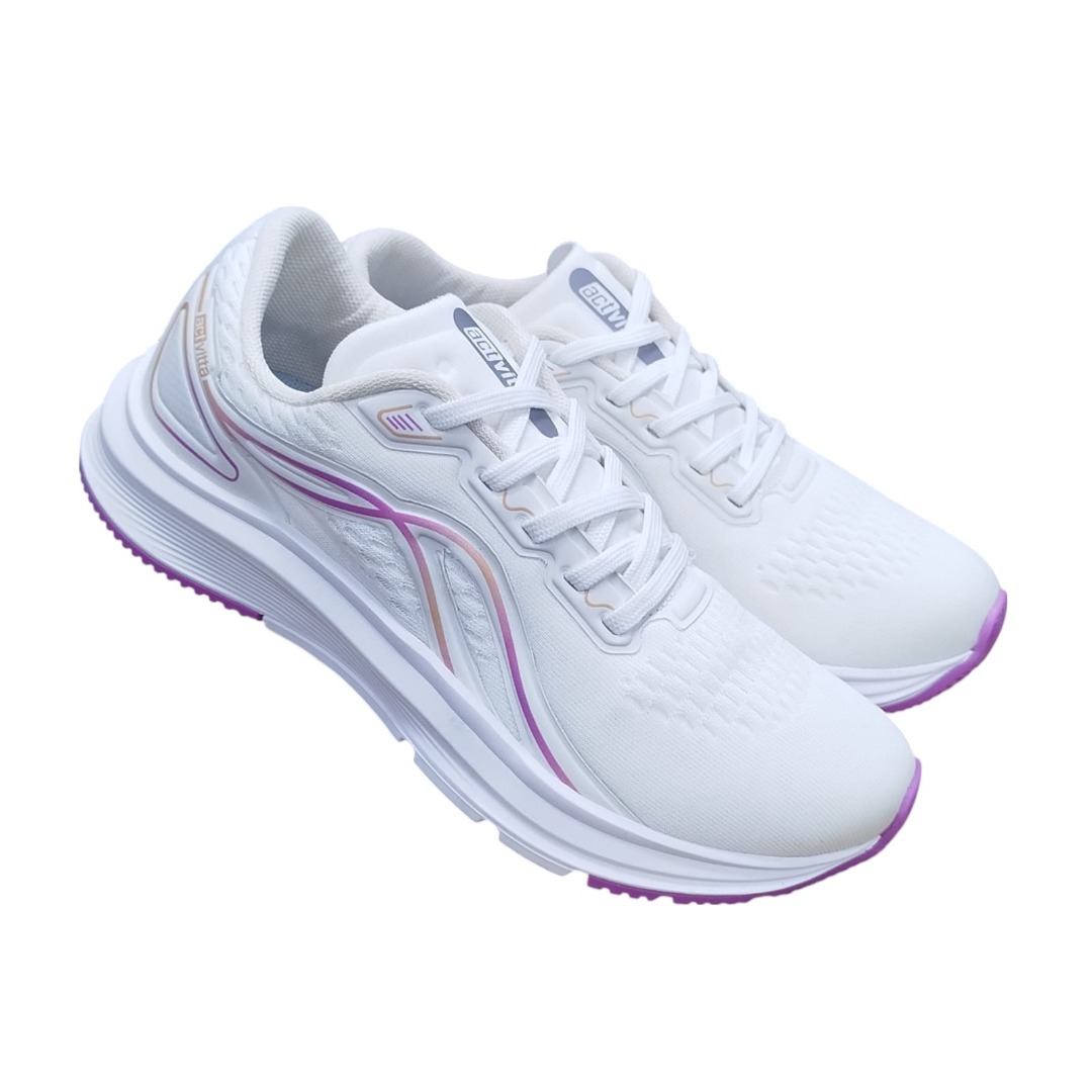 Tênis Actvitta Caixa C/12 (34-39) 4842.101 Branco/Preto/Violeta 98071 1