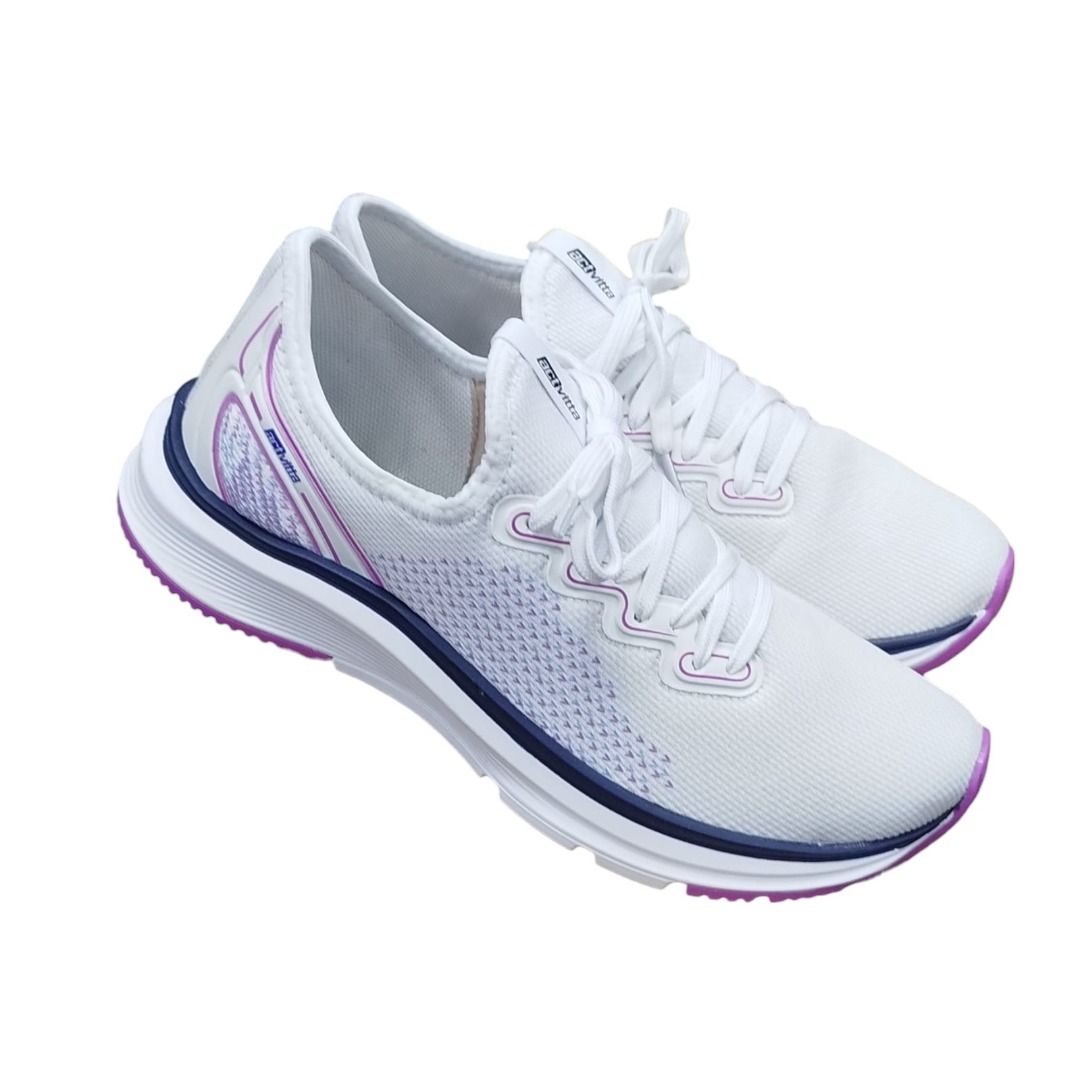 Tênis Actvitta Caixa C/12 (34-39) 4842.202 Branco/Violeta/Celeste 98810 1