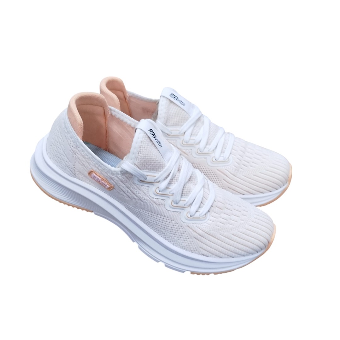 Tênis Actvitta Caixa C/12 (33-38) 4842.100 Branco/Peach/Branco 98812 1
