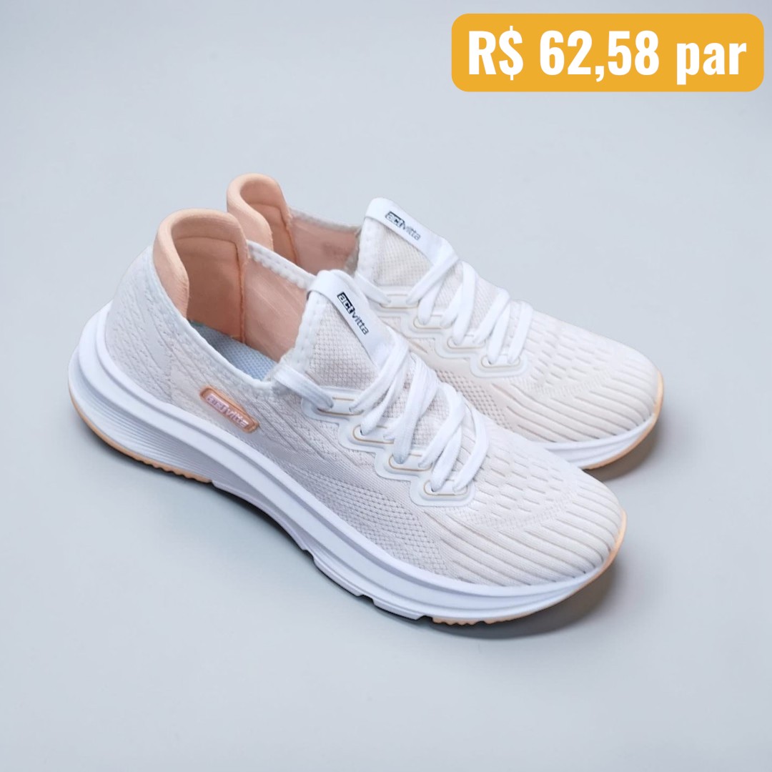 Tênis Feminino Actvitta Salmão - Caixa com 12 pares - Atacado 1