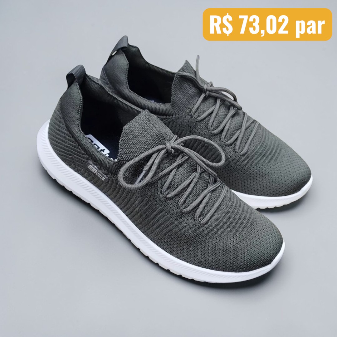 Tenis Masculino Actvitta Verde Taupe - Caixa com 12 pares - Atacado 1
