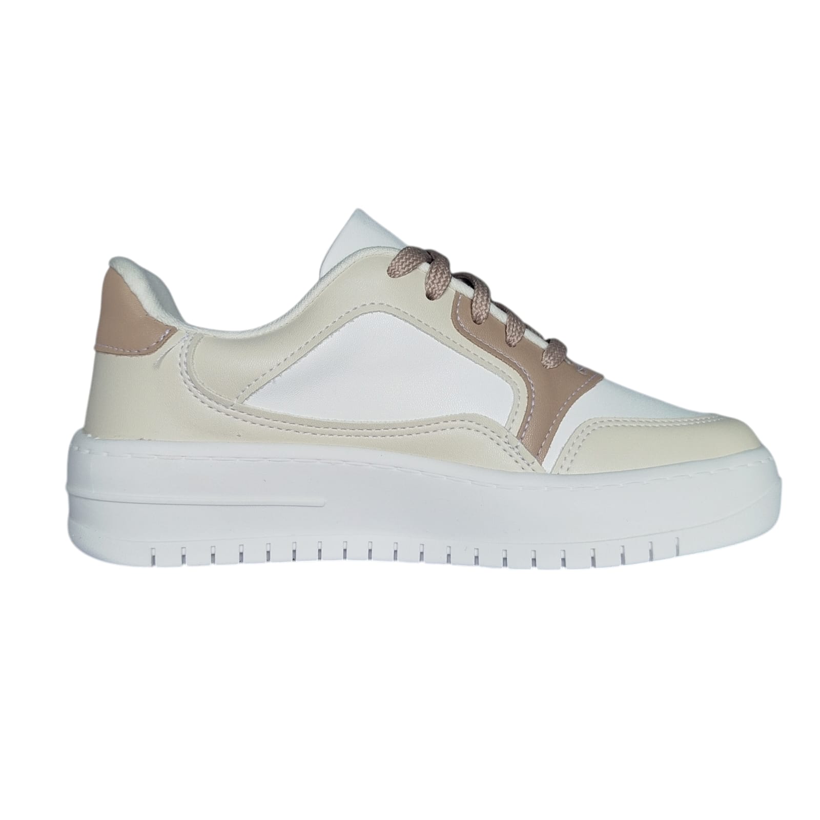 Tênis Vizzano Caixa C/12 (33-40) Cor-69606 Branco/Branco/Bege 1
