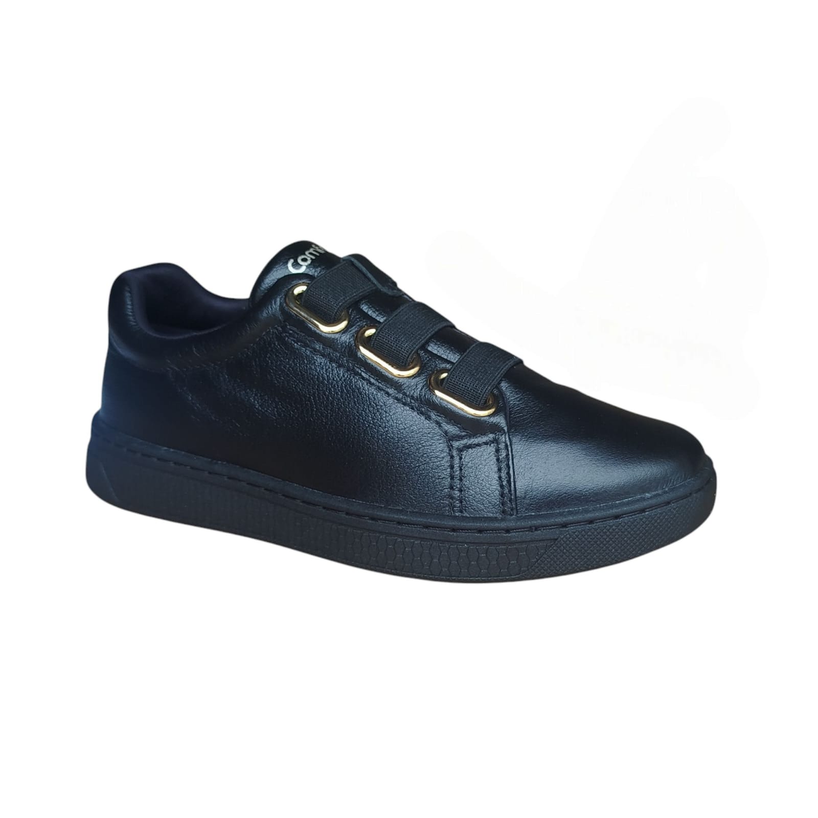 Tênis feminino ConfortFlex Caixa C/9 (33-38) Cor-Preto/Dourado 1