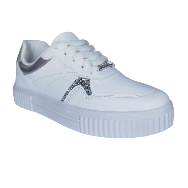 Tênis Vizzano Caixa C/12 (34-39) Cor-17159 Branco 99/Prata 1