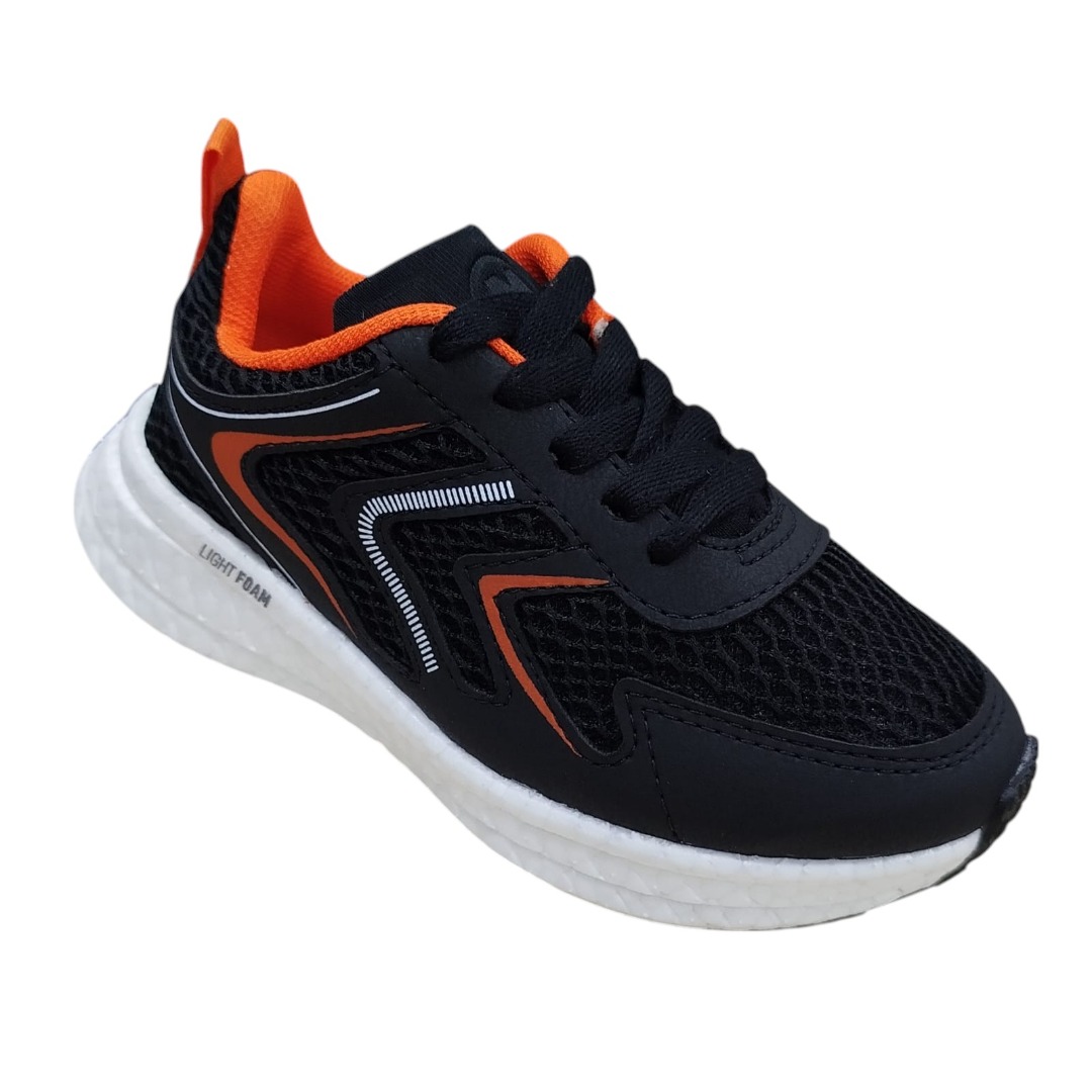 Tênis Molekino Caixa C/8 Cor-100696 Preto/P/Branco/Laranja 1